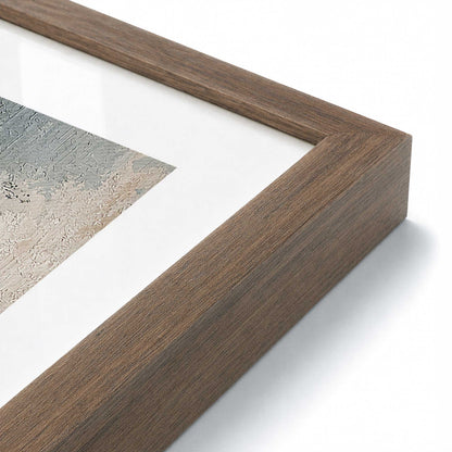 [Color:Walnut], Picture of art in a Walnut frame of the corner
