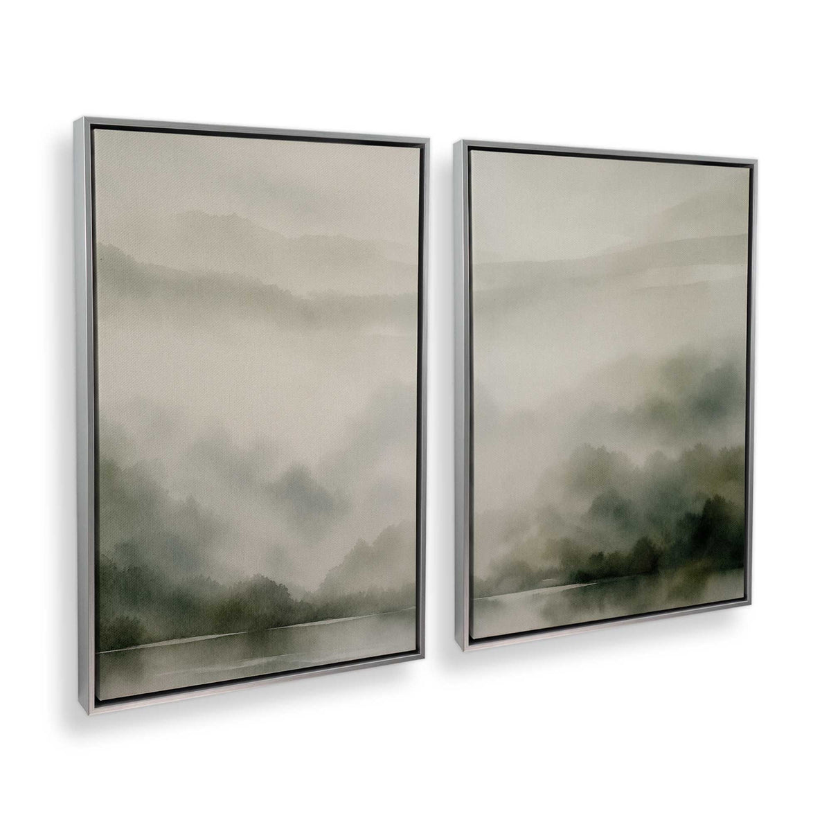 [Color:Polished Chrome], Picture of art in a Polished Chrome frame at an angle