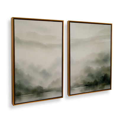[Color:Polished Gold], Picture of art in a Polished Gold frame at an angle