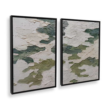 [Color:Satin Black], Picture of art in a Satin Black frame at an angle