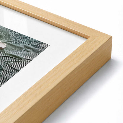 [Color:American Maple], Picture of art in a American Maple frame of the corner
