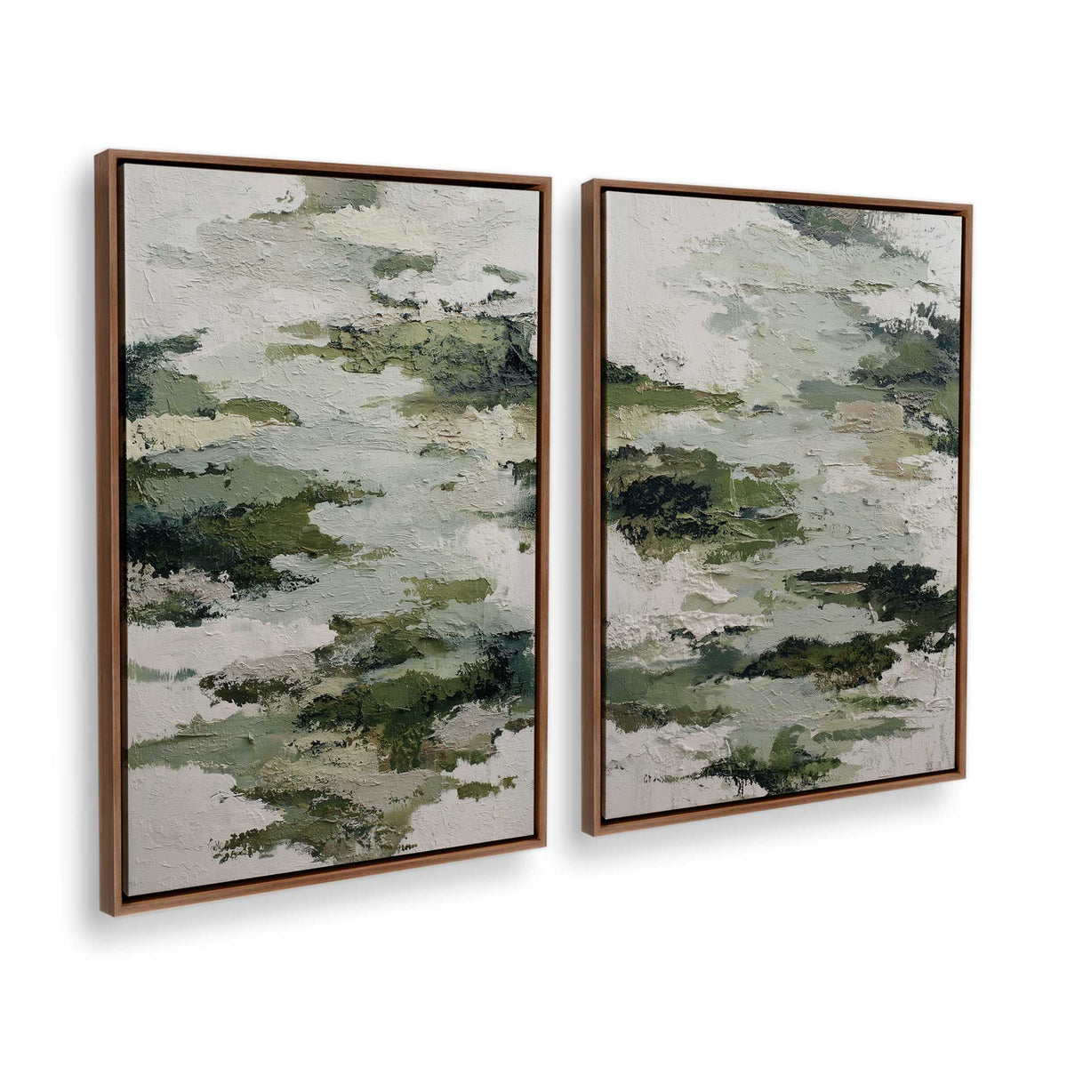 [Color:Walnut], Picture of art in a Walnut frame at an angle