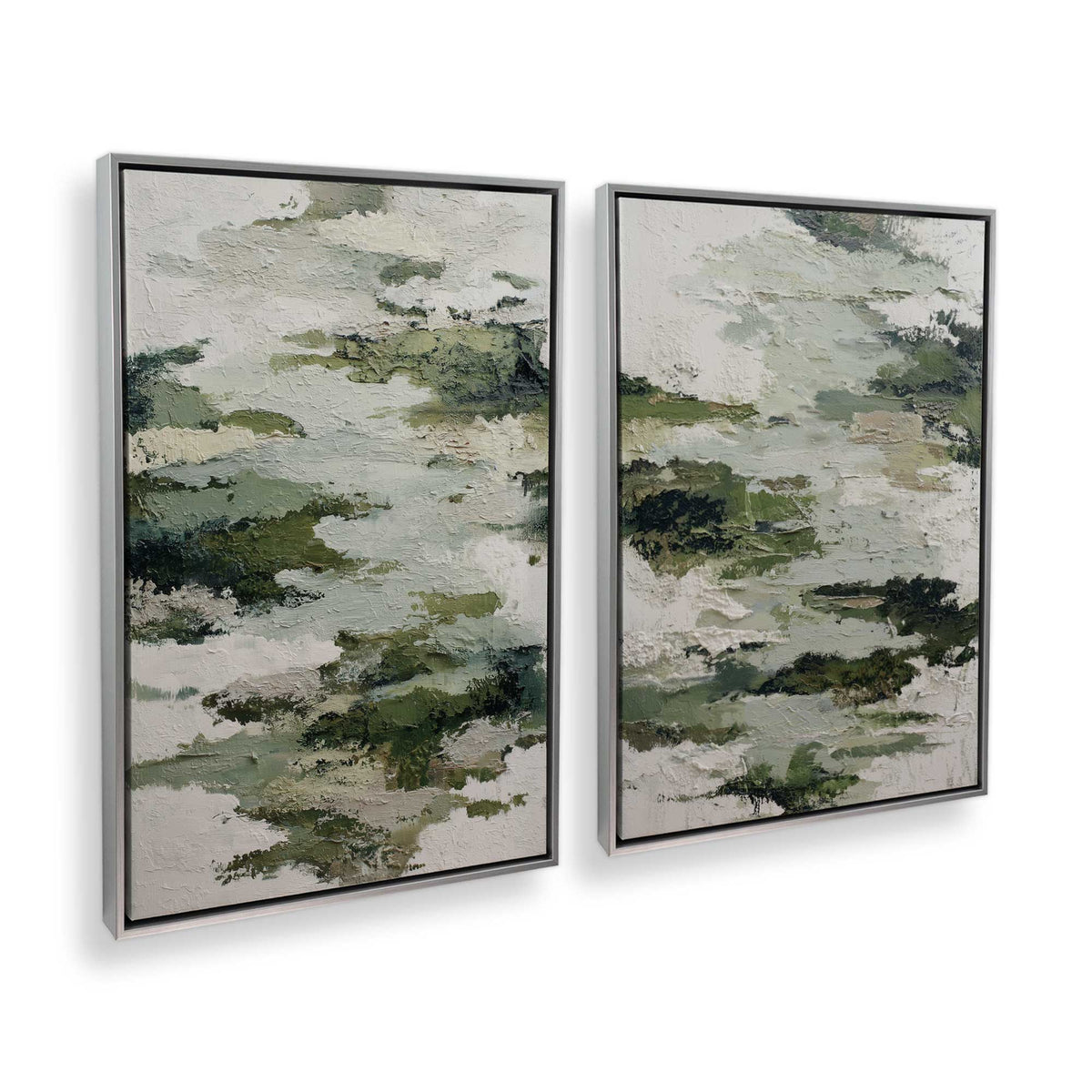 [Color:Polished Chrome], Picture of art in a Polished Chrome frame at an angle