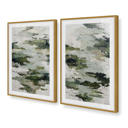 [Color:Polished Gold], Picture of art in a Polished Gold frame at an angle