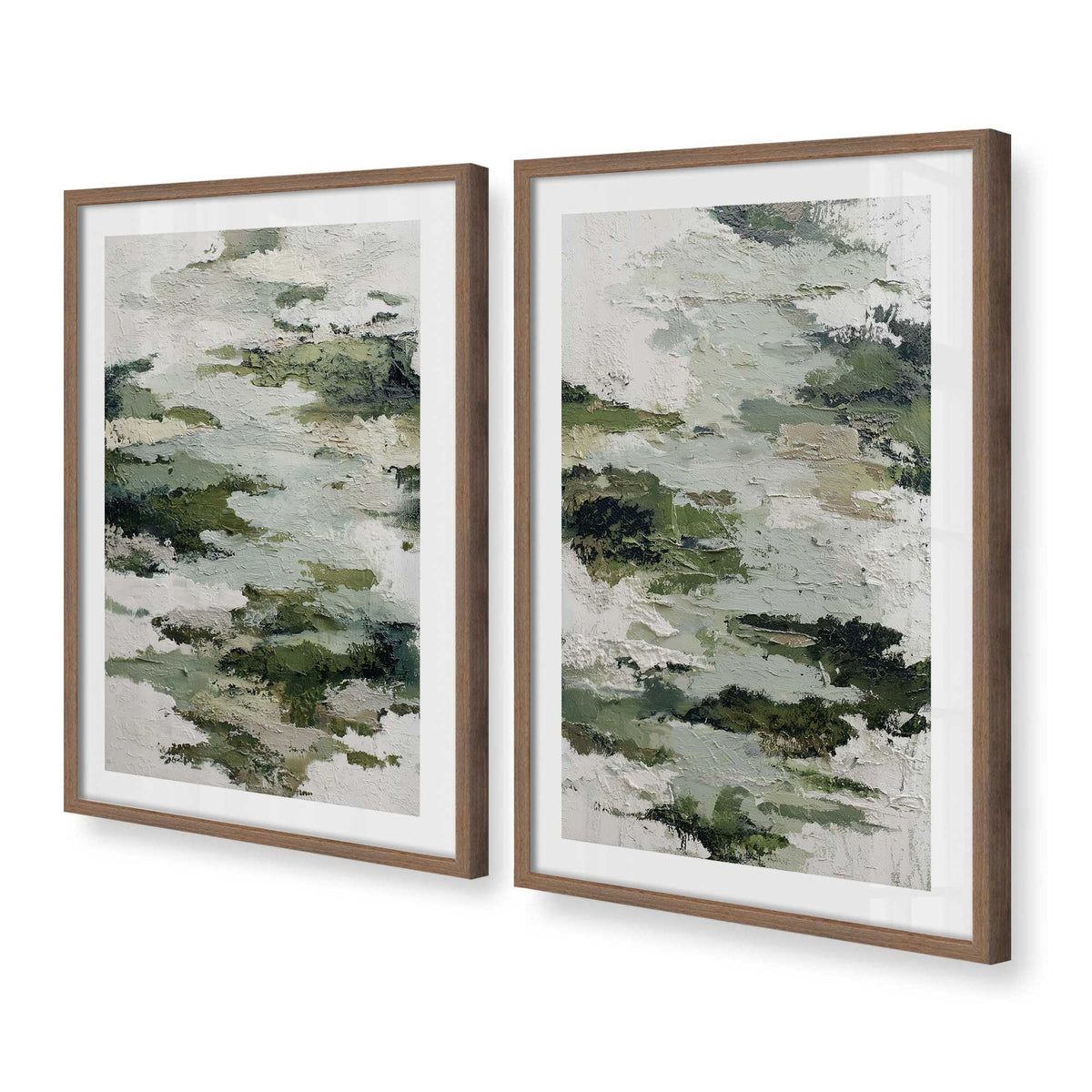 [Color:Walnut], Picture of art in a Walnut frame at an angle