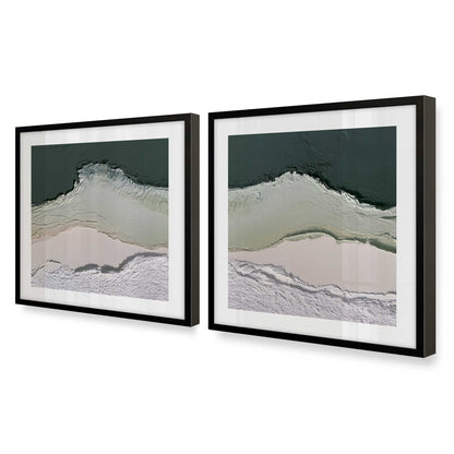 [Color:Satin Black], Picture of art in a Satin Black frame at an angle