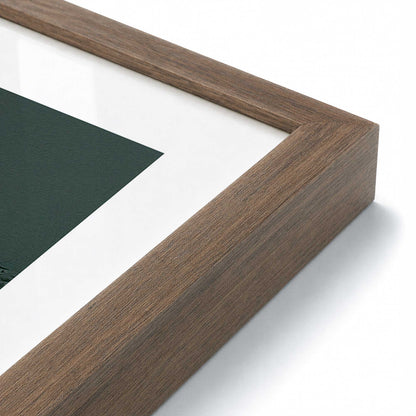 [Color:Walnut], Picture of art in a Walnut frame of the corner
