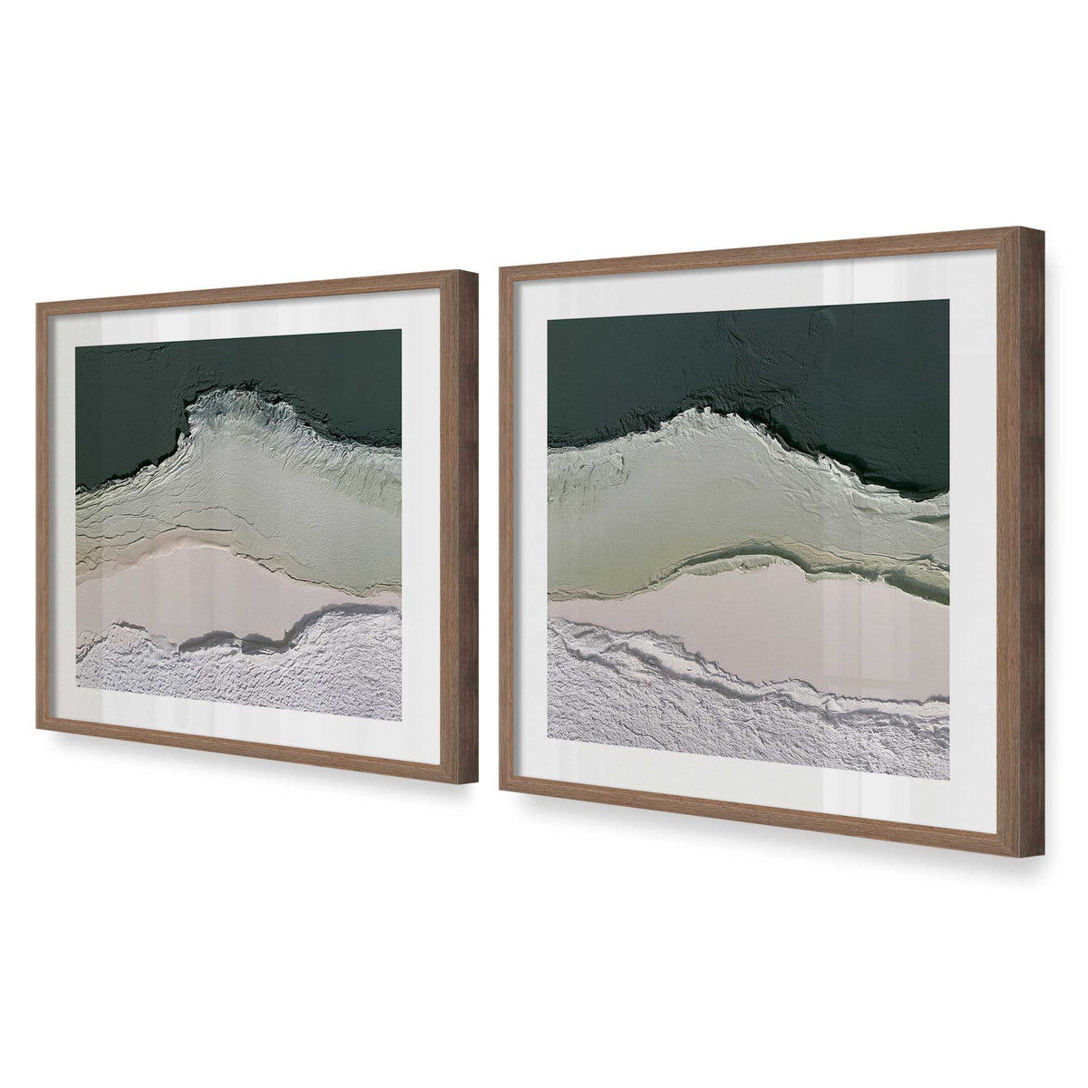 [Color:Walnut], Picture of art in a Walnut frame at an angle