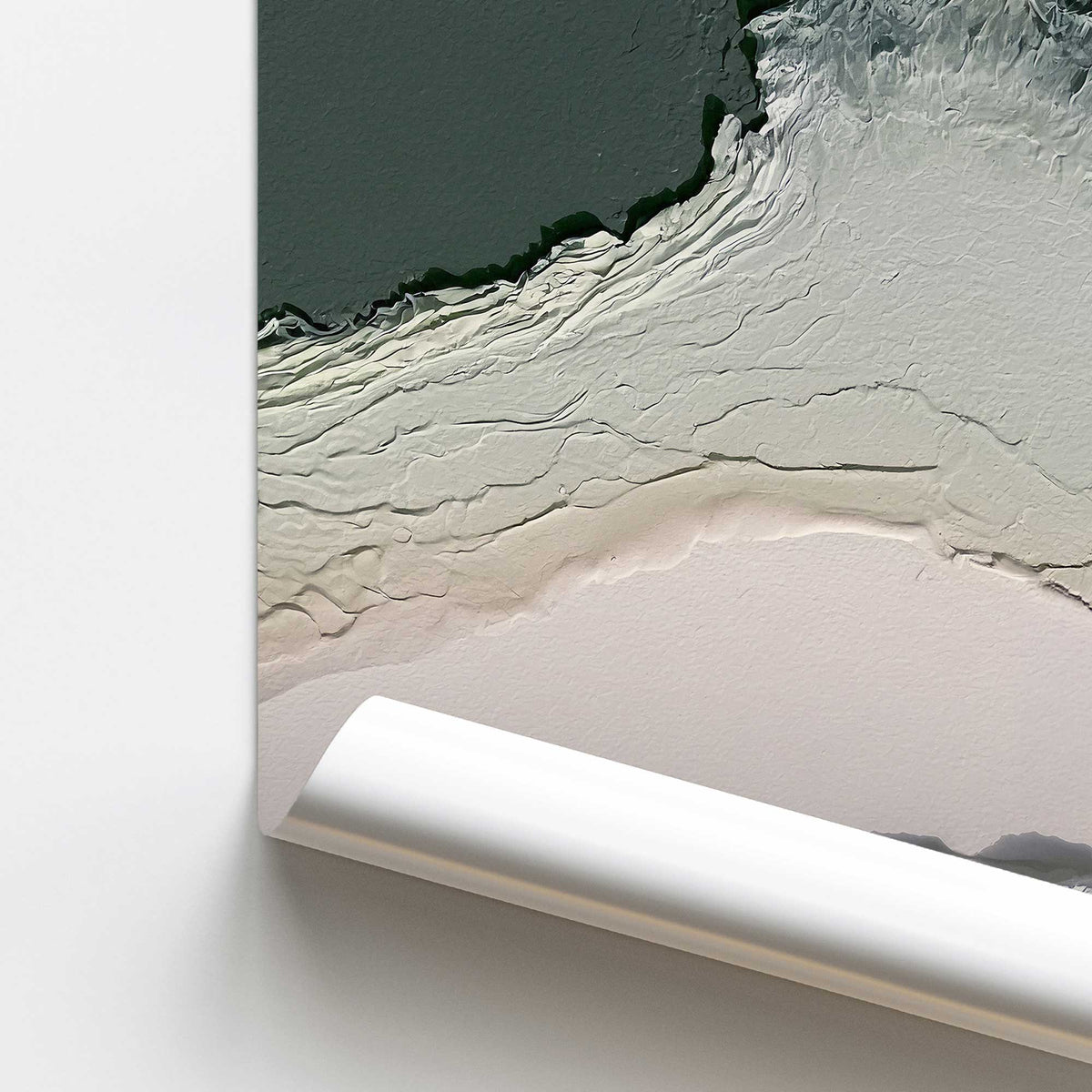 [color:Rolled Print], Picture of close up of art
