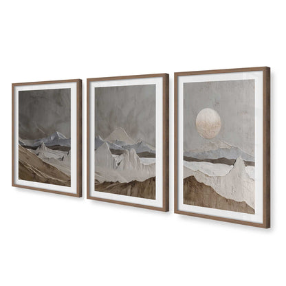 [Color:Walnut], Picture of art in a Walnut frame at an angle