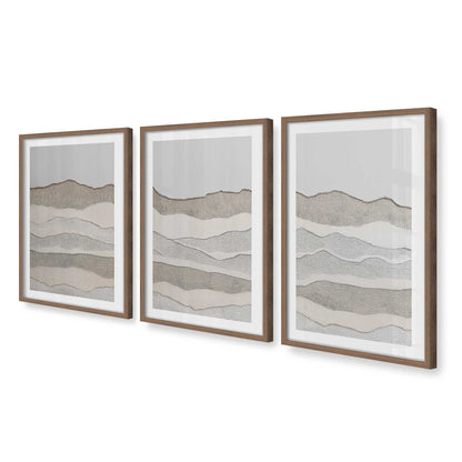 [Color:Walnut], Picture of art in a Walnut frame at an angle