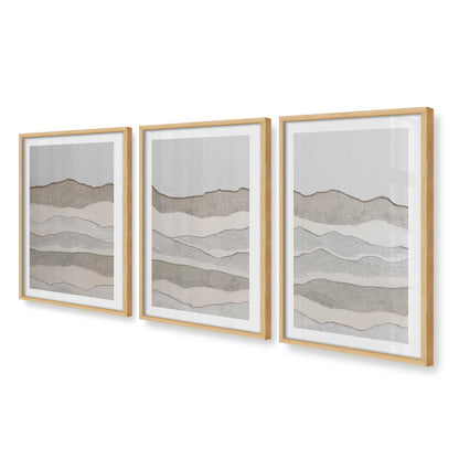 [Color:American Maple], Picture of art in an American Maple frame at an angle