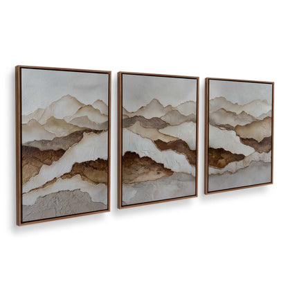 [Color:Walnut], Picture of art in a Walnut frame at an angle