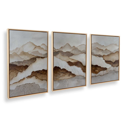 [Color:American Maple], Picture of art in an American Maple frame at an angle