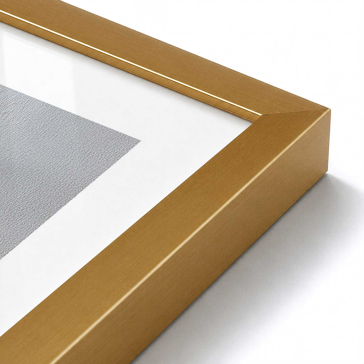 [Color:Polished Gold], Picture of art in a Polished Gold frame of the corner