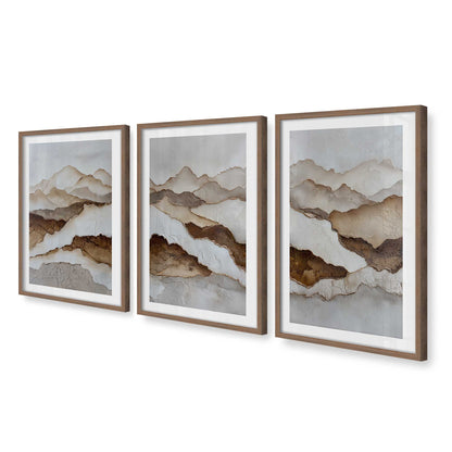 [Color:Walnut], Picture of art in a Walnut frame at an angle