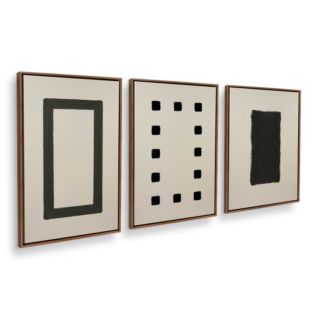 [Color:Walnut], Picture of art in a Walnut frame at an angle