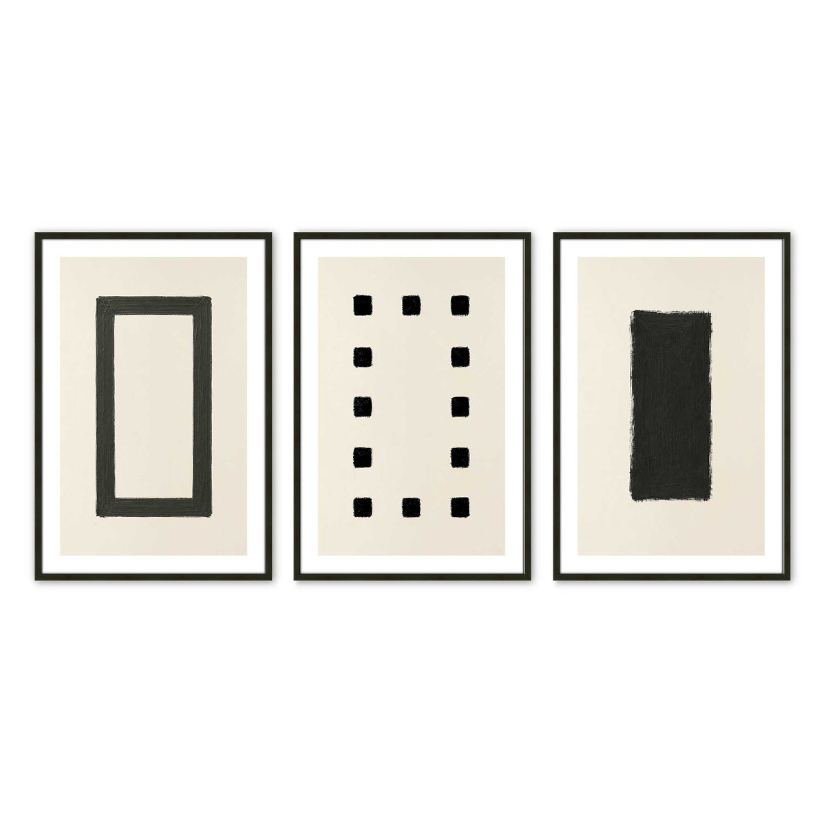 [Color:Satin Black], Picture of art in a Satin Black frame