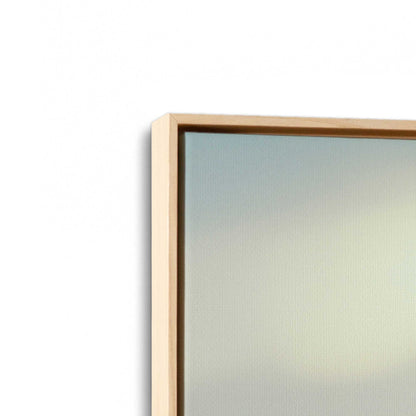 [Color:American Maple], Picture of art in a American Maple frame at an angle