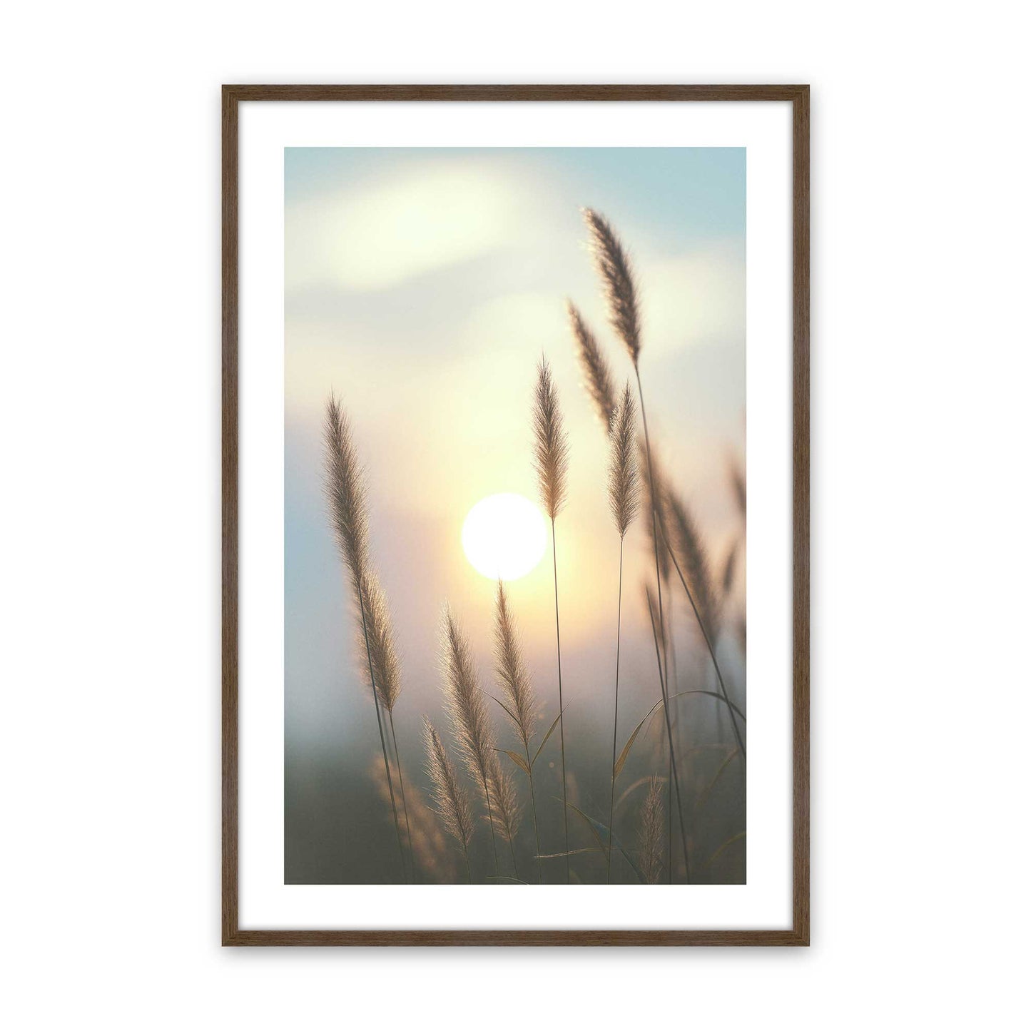 [Color:Walnut], Picture of art in a Walnut frame