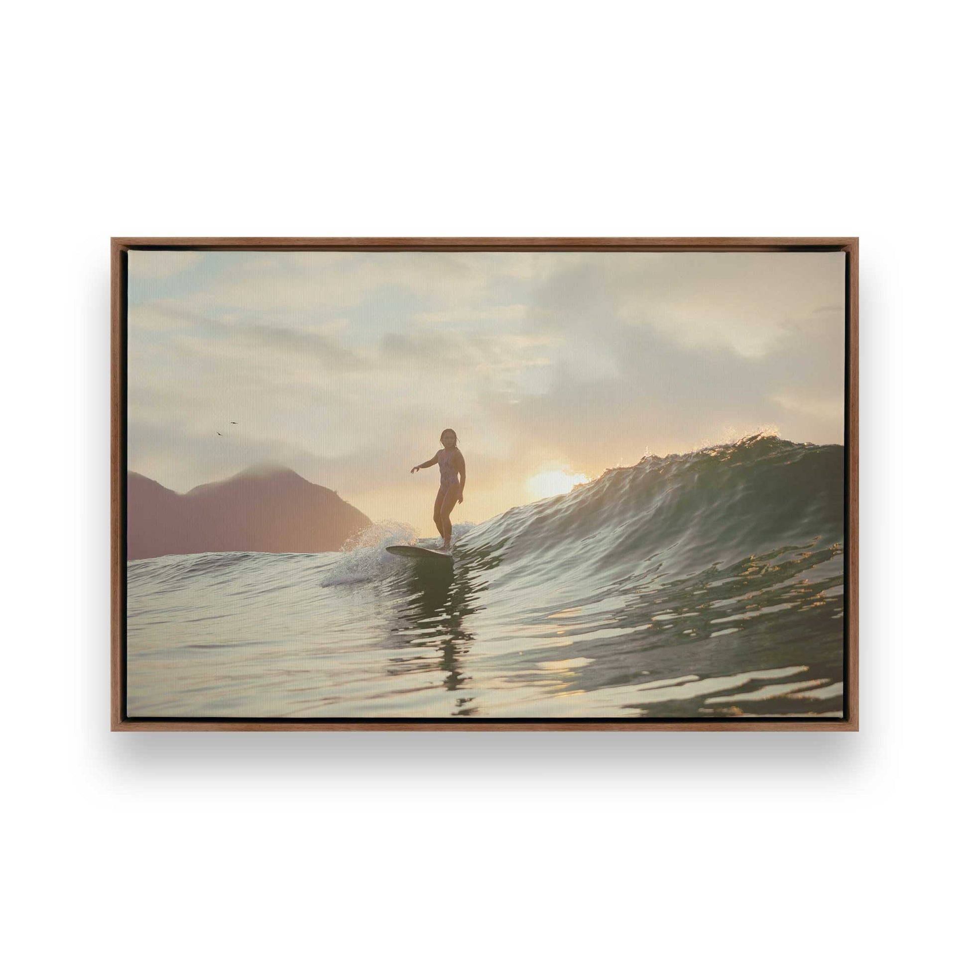[Color:Walnut], Picture of art in a Walnut frame