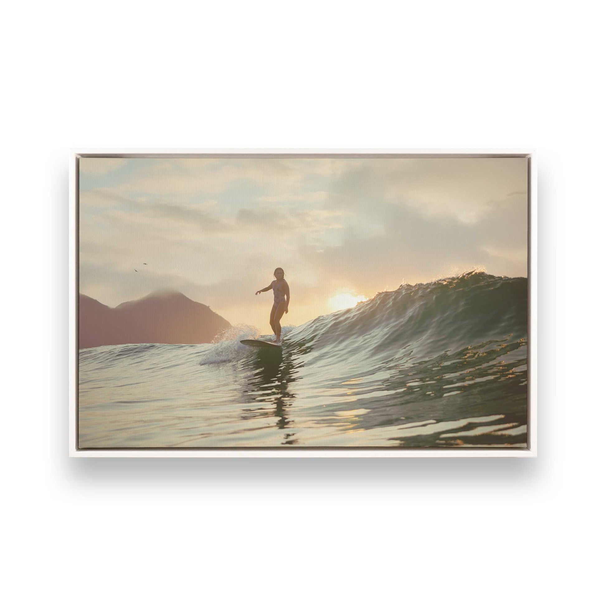 [Color:Opaque White], Picture of art in a White frame
