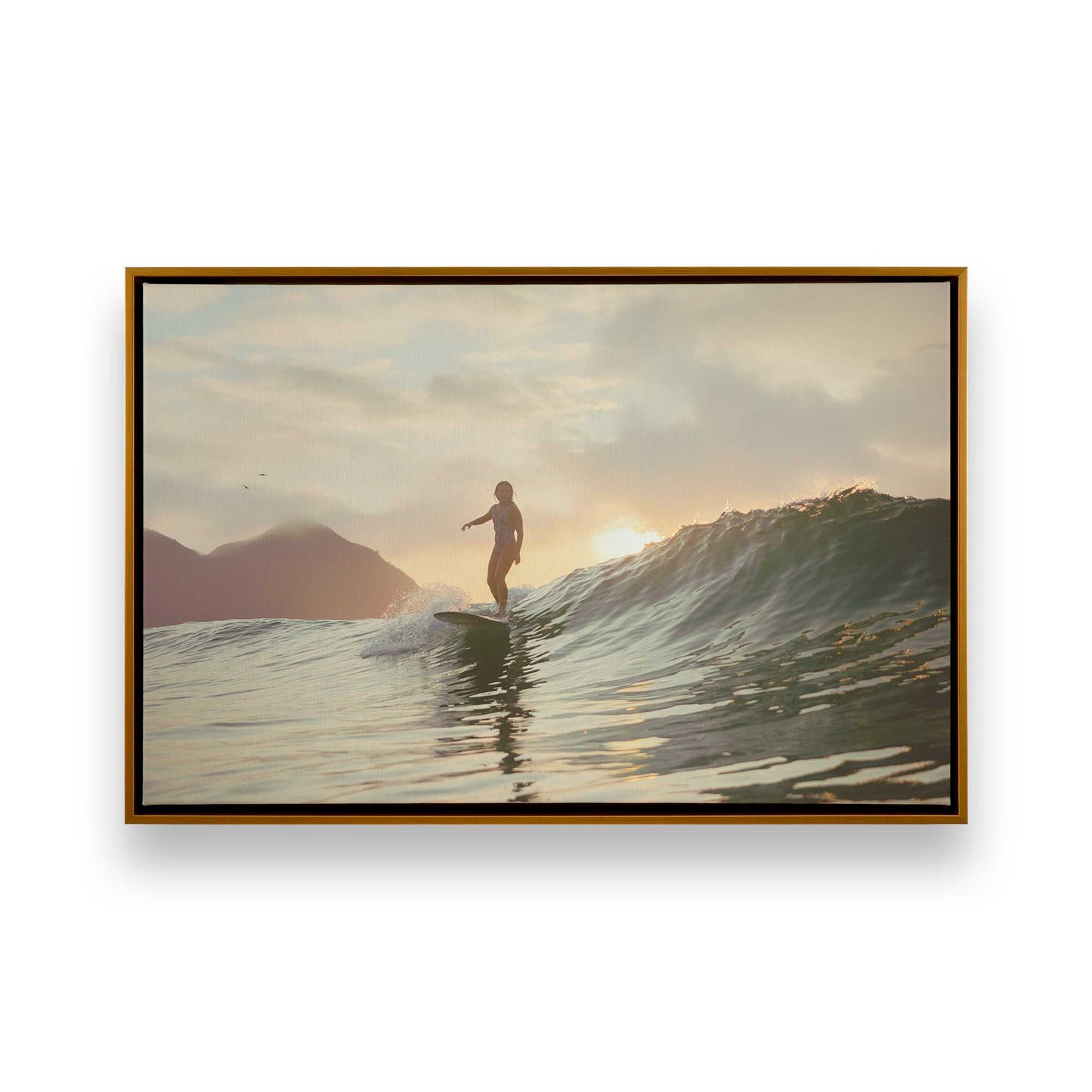 [Color:Polished Gold], Picture of art in a Polished Gold frame