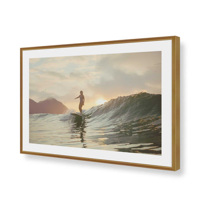 [Color:Polished Gold], Picture of art in a Polished Gold frame of the corner