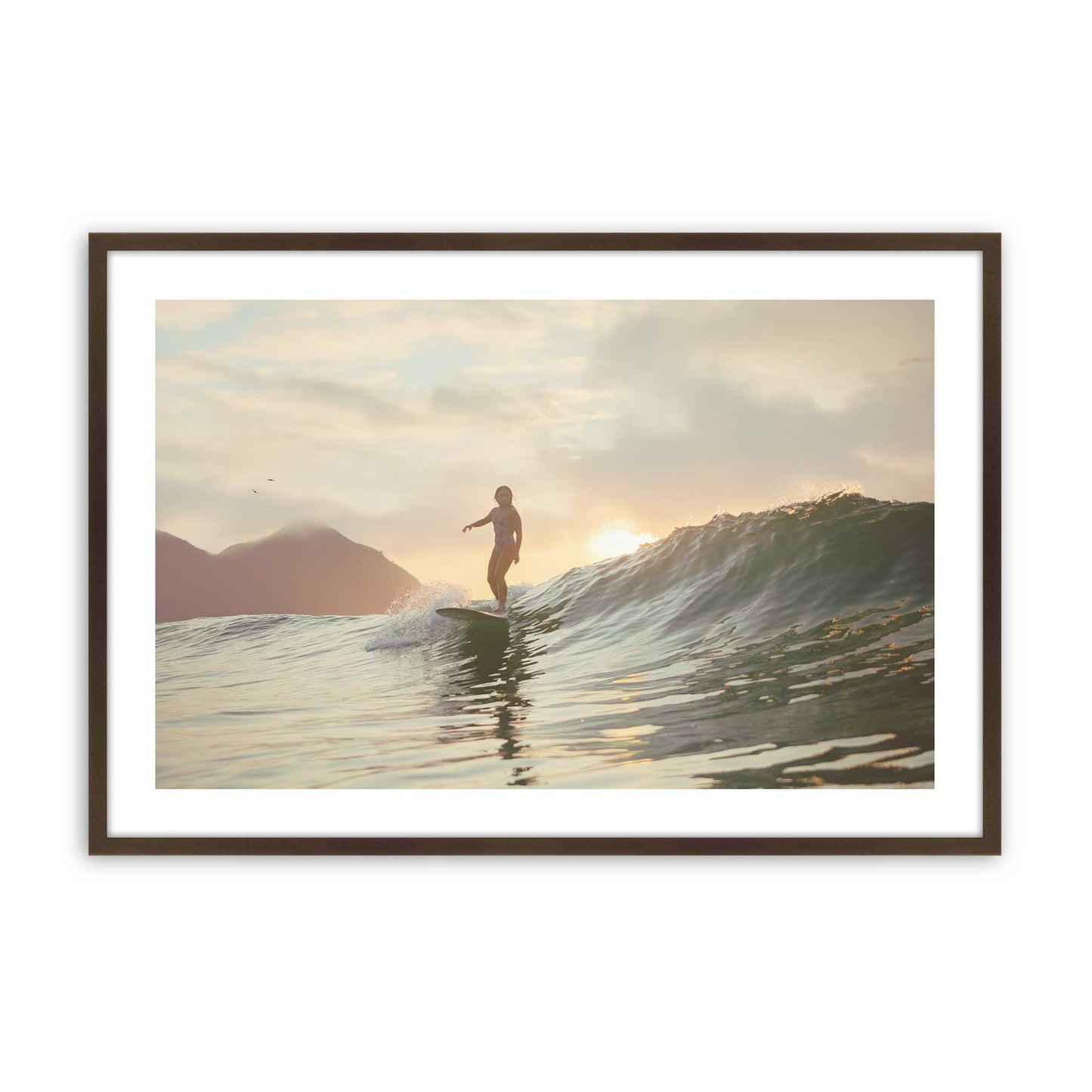 [Color:Belvinder Brown], Picture of art in a Belvinder Brown frame