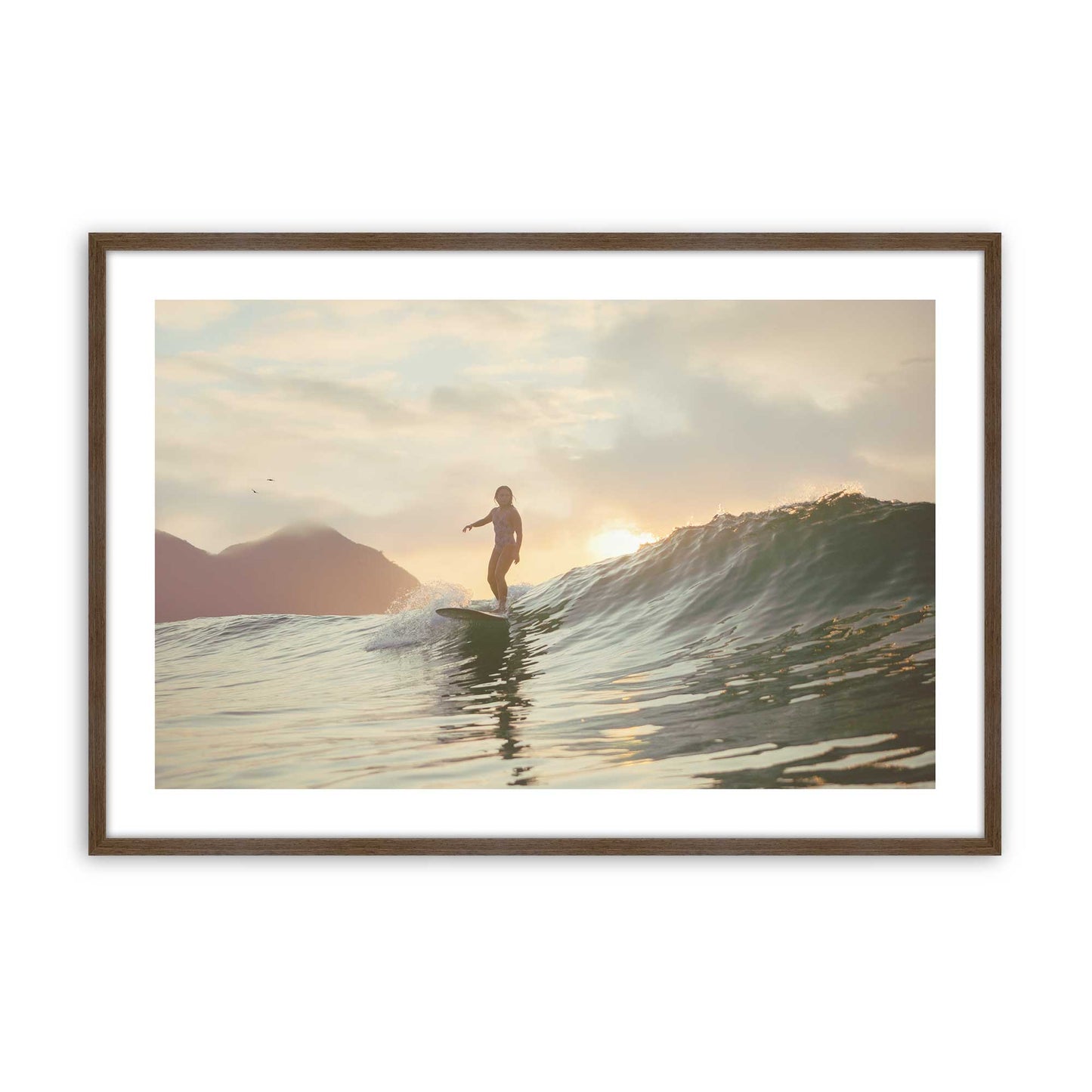 [Color:Walnut], Picture of art in a Walnut frame
