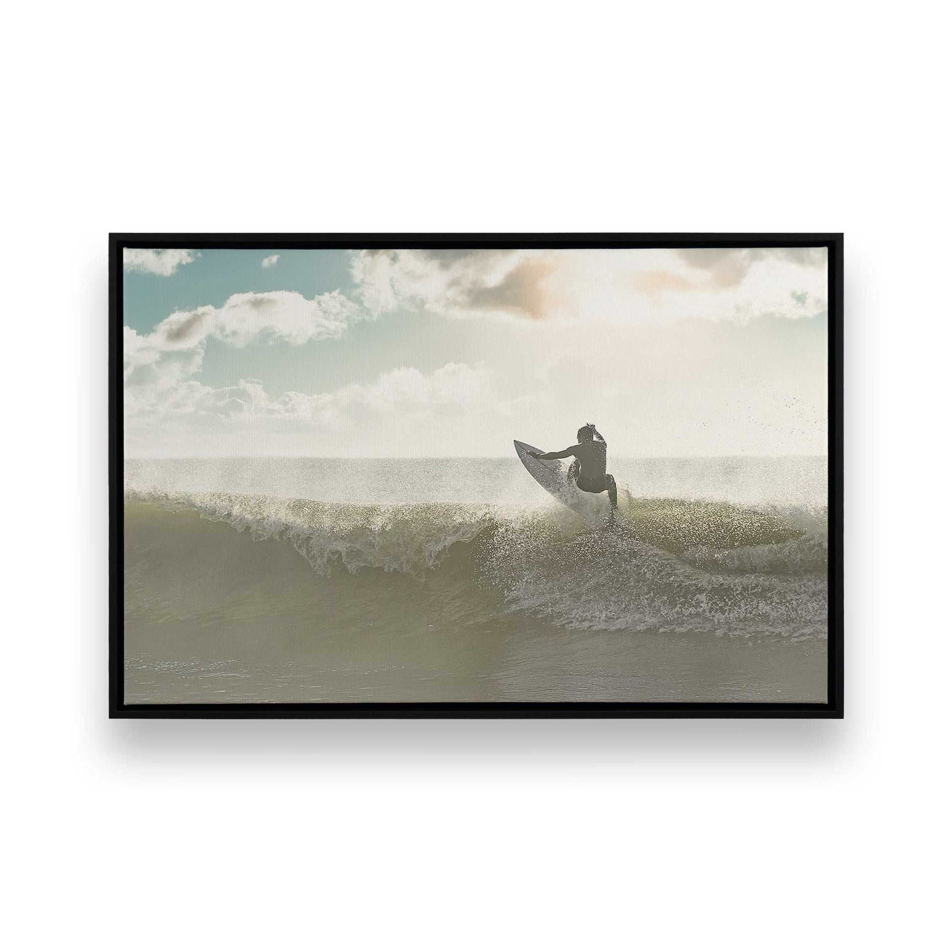 [Color:Satin Black], Picture of art in a Satin Black frame