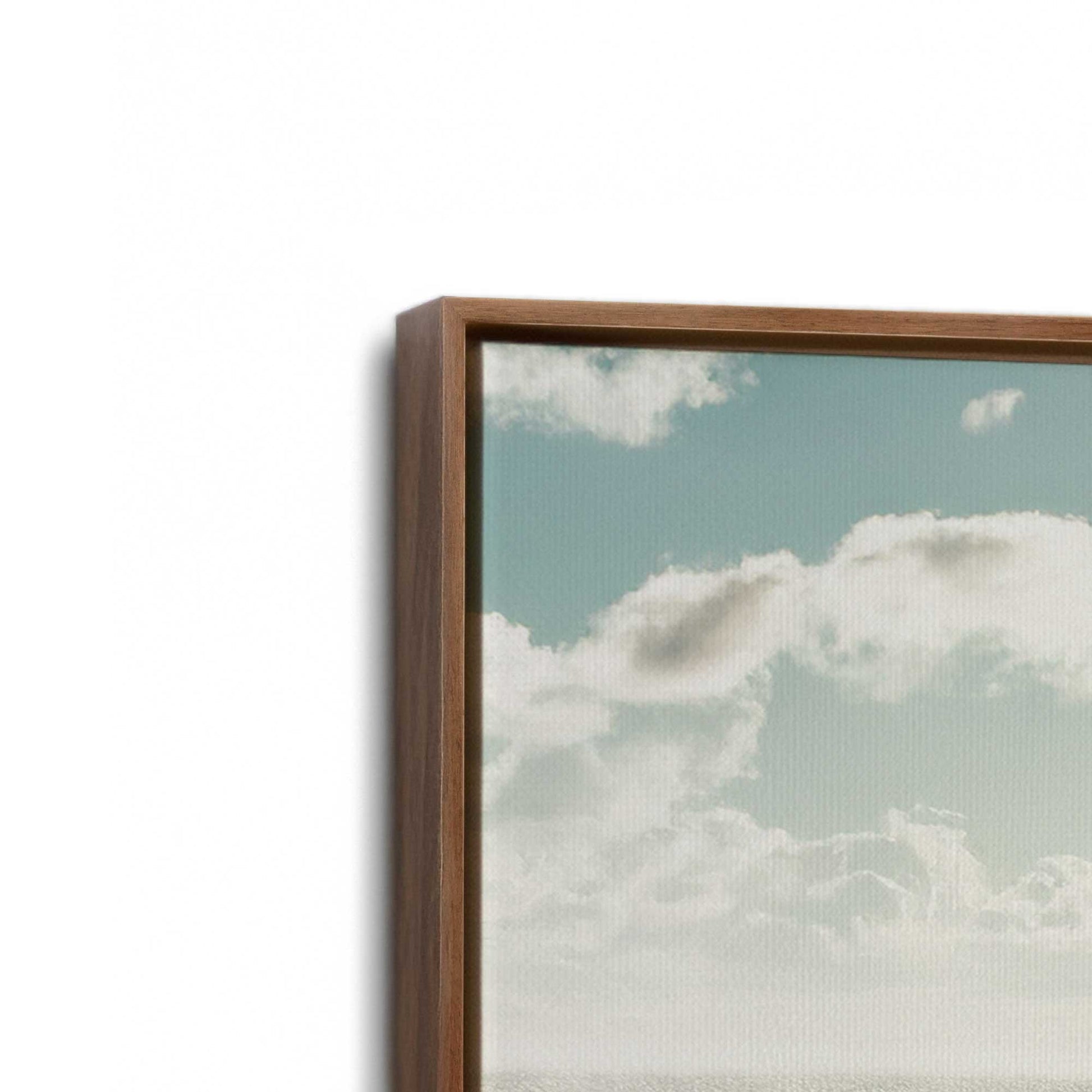 [Color:Walnut], Picture of art in a Walnut frame at an angle