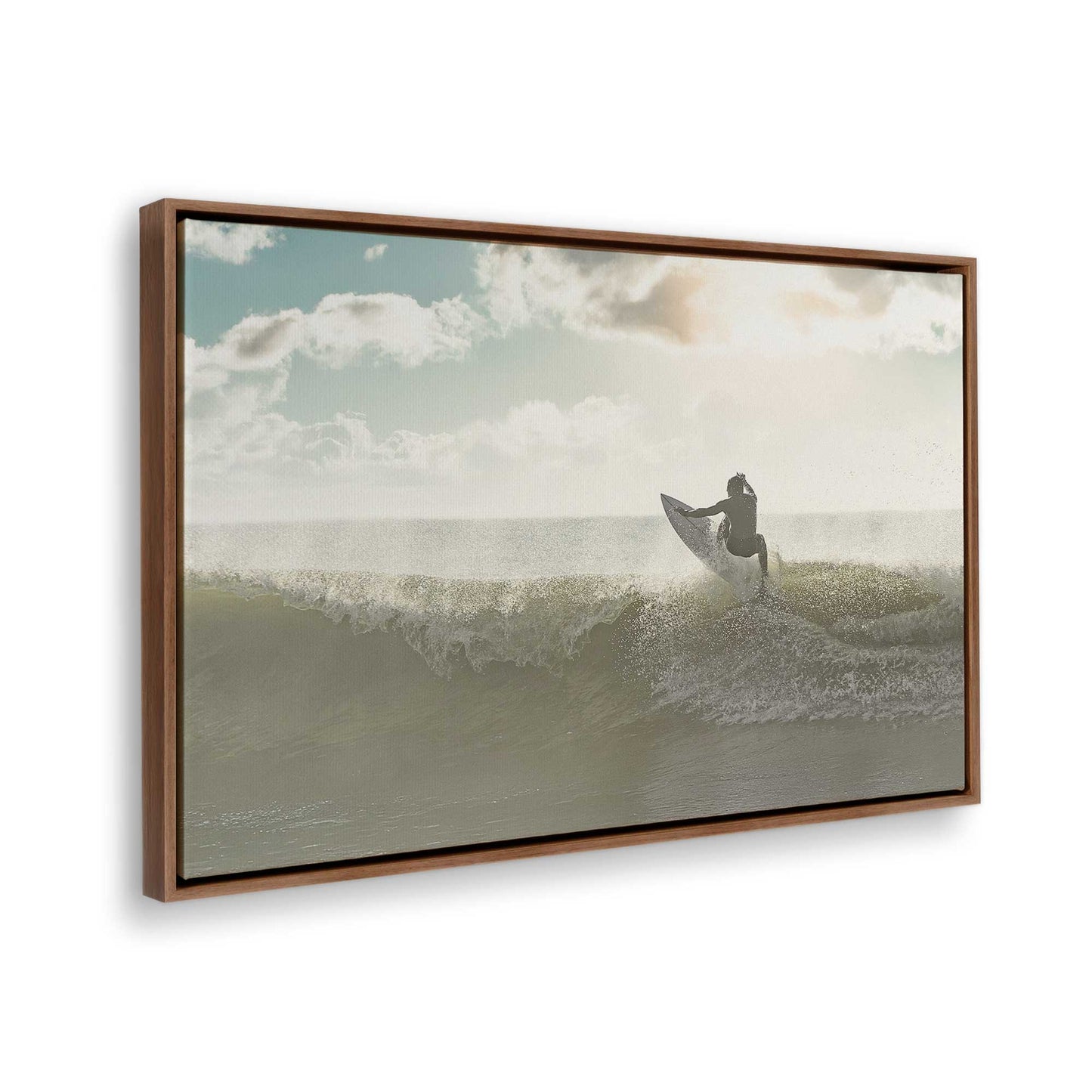 [Color:Walnut], Picture of the corner of the art