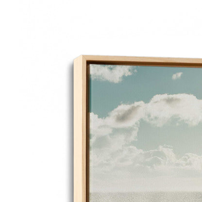 [Color:American Maple], Picture of art in a American Maple frame at an angle