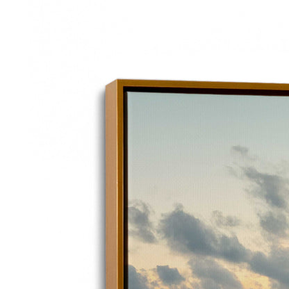 [Color:Polished Gold], Picture of art in a Polished Gold frame at an angle