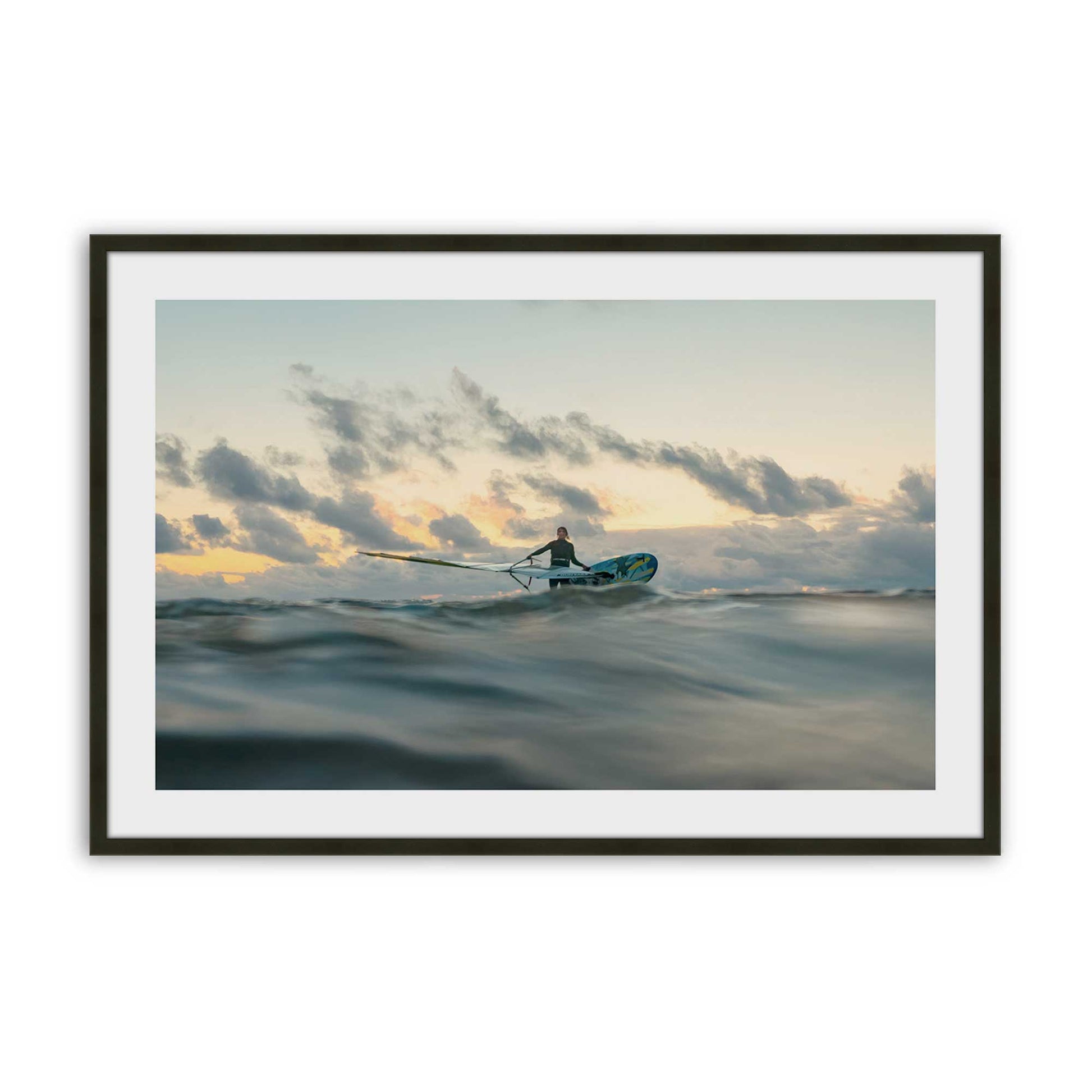 [Color:Satin Black], Picture of art in a Satin Black frame