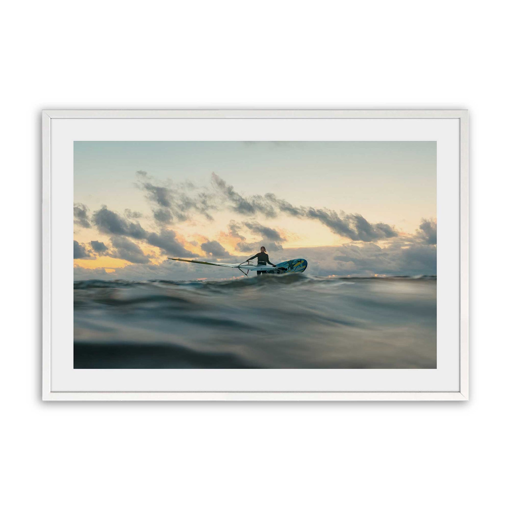 [Color:Opaque White], Picture of art in a Opaque White frame