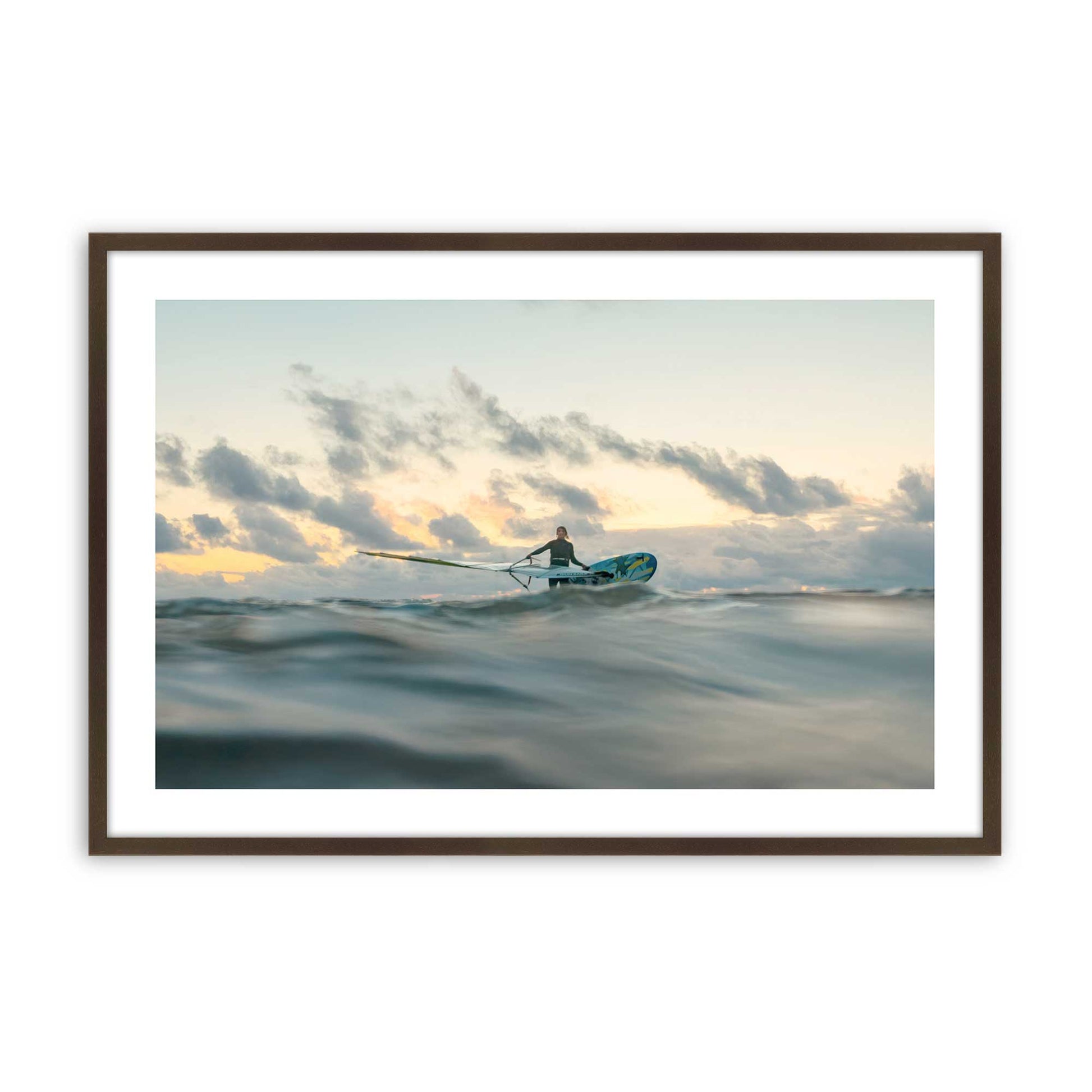 [Color:Brown], Picture of art in a Brown frame
