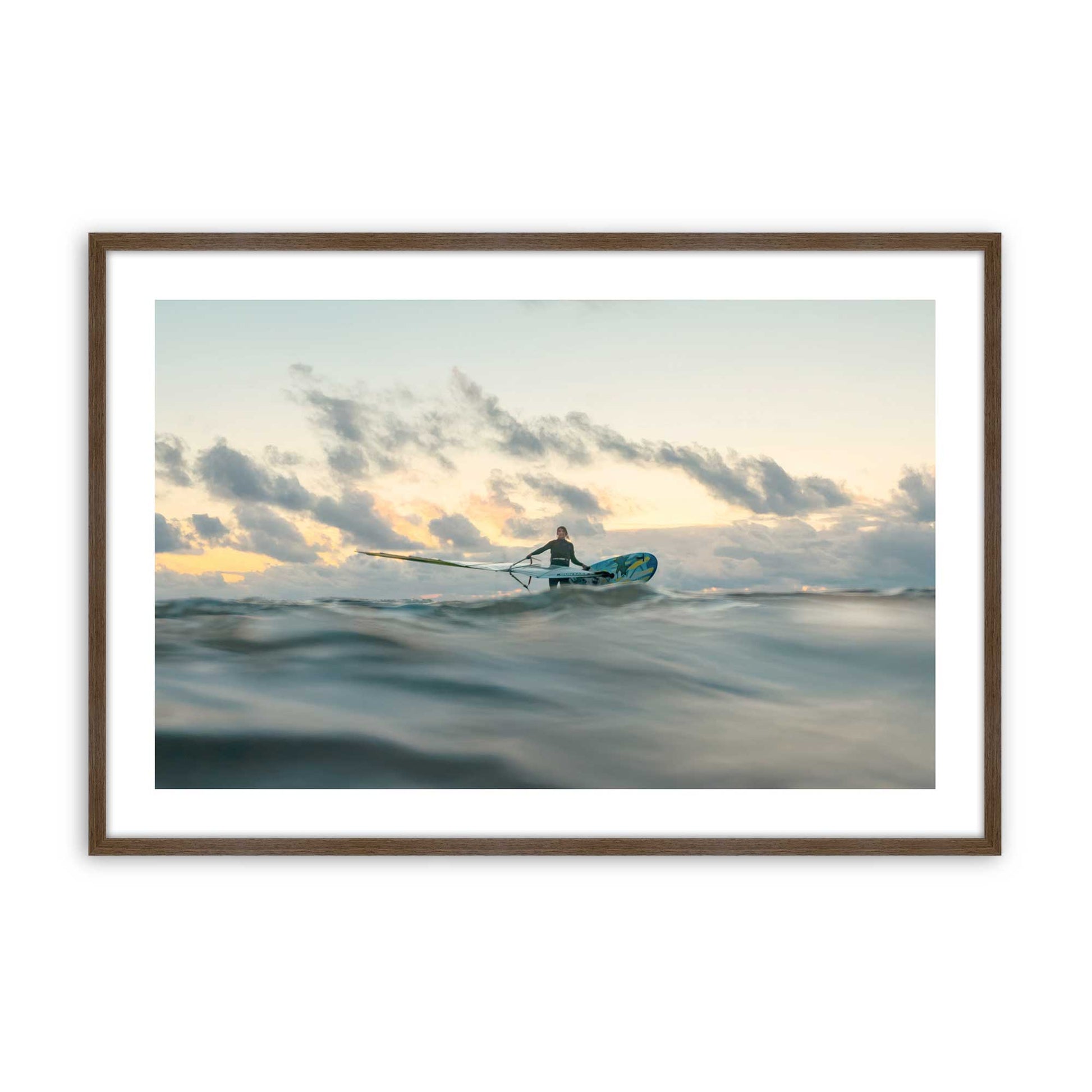 [Color:Walnut], Picture of art in a Walnut frame
