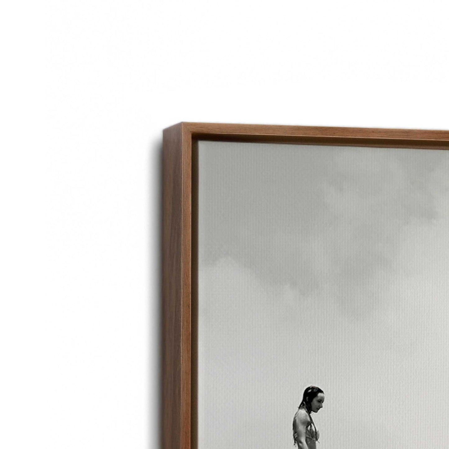 [Color:Walnut], Picture of art in a Walnut frame at an angle