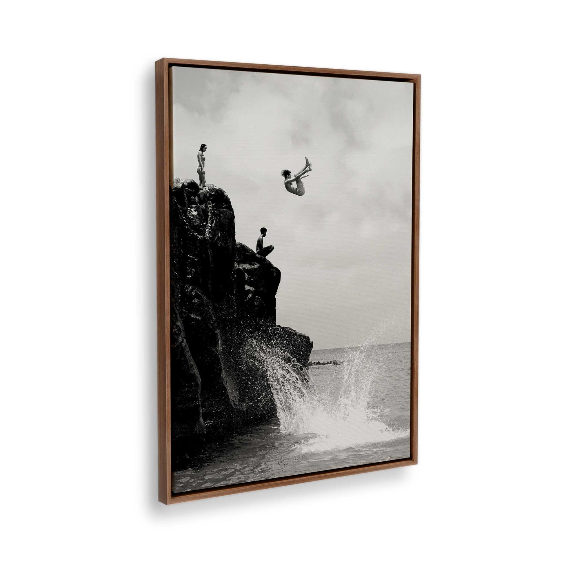 [Color:Walnut], Picture of the corner of the art