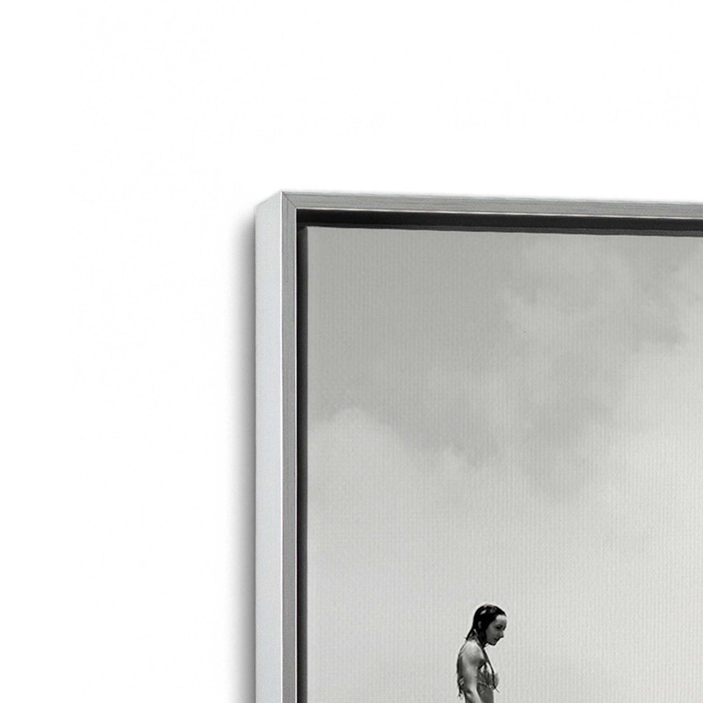[Color:Polished Chrome], Picture of art in a Polished Chrome frame at an angle