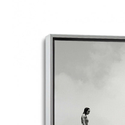 [Color:Polished Chrome], Picture of art in a Polished Chrome frame at an angle