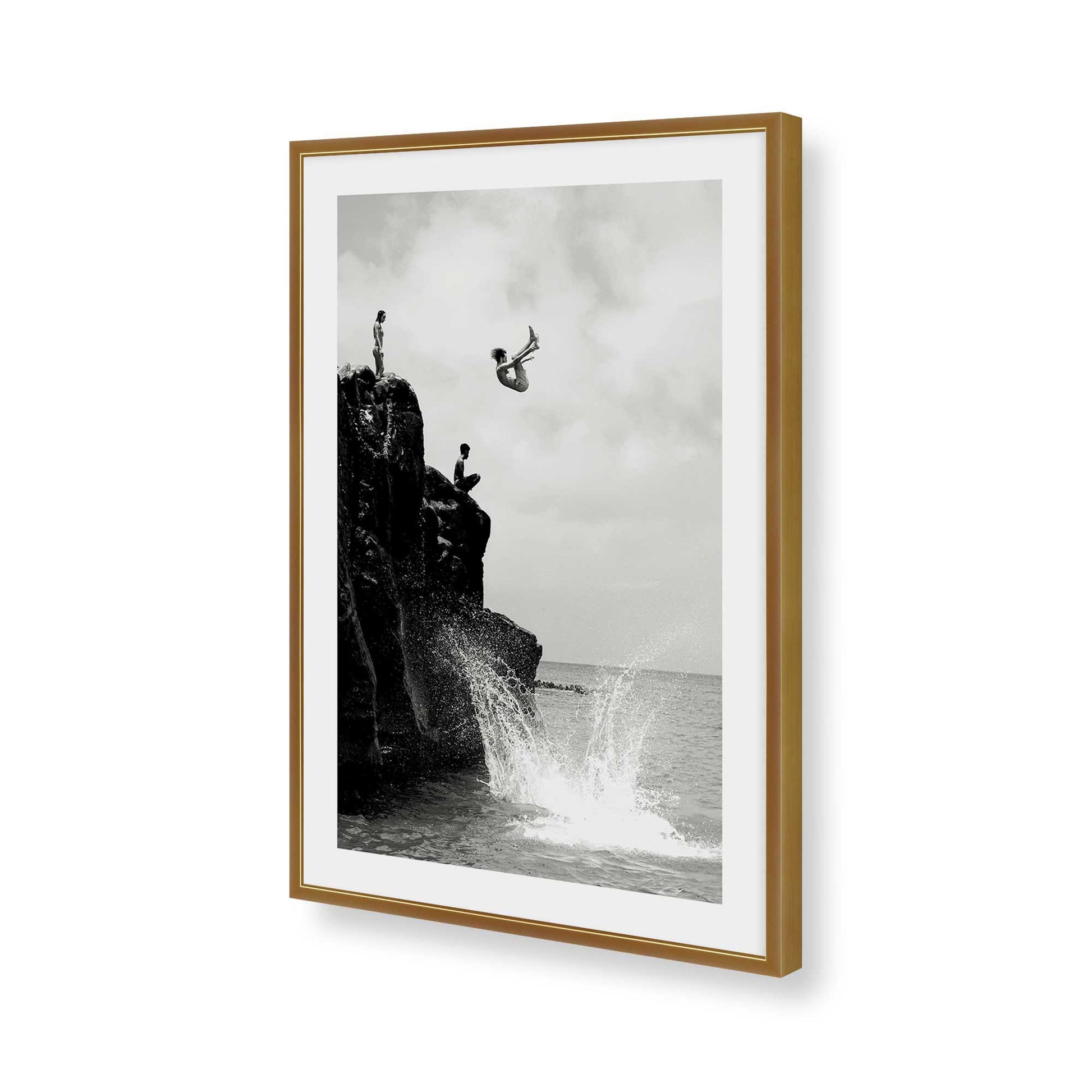 [Color:Polished Gold], Picture of art in a Polished Gold frame of the corner