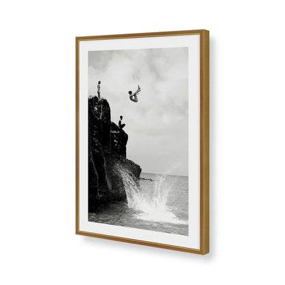 [Color:Polished Gold], Picture of art in a Polished Gold frame of the corner