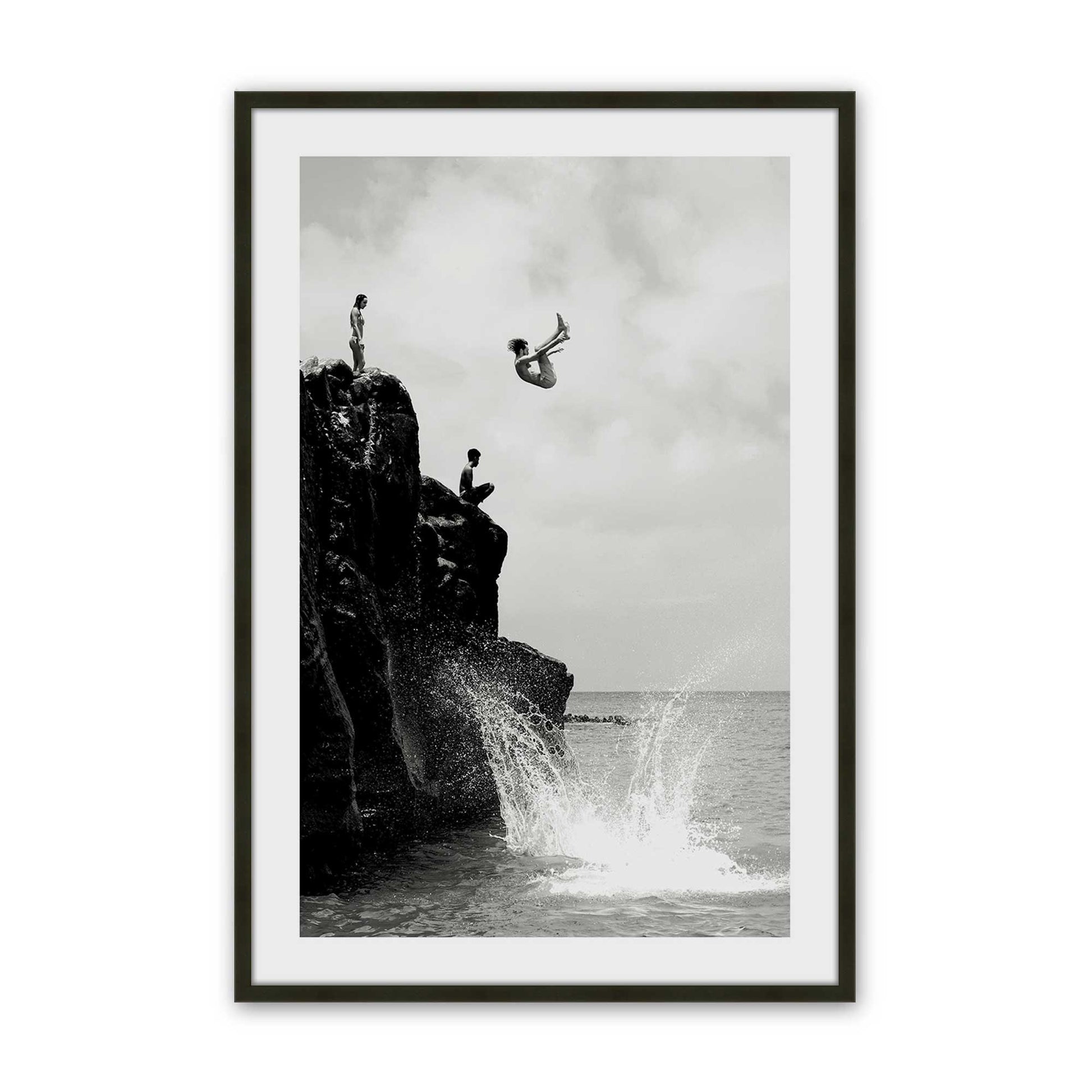 [Color:Satin Black], Picture of art in a Satin Black frame