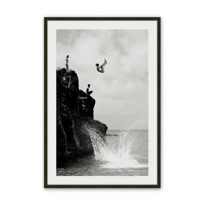 [Color:Satin Black], Picture of art in a Satin Black frame