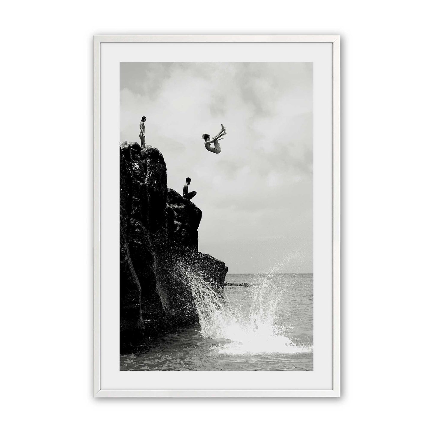 [Color:Opaque White], Picture of art in a Opaque White frame