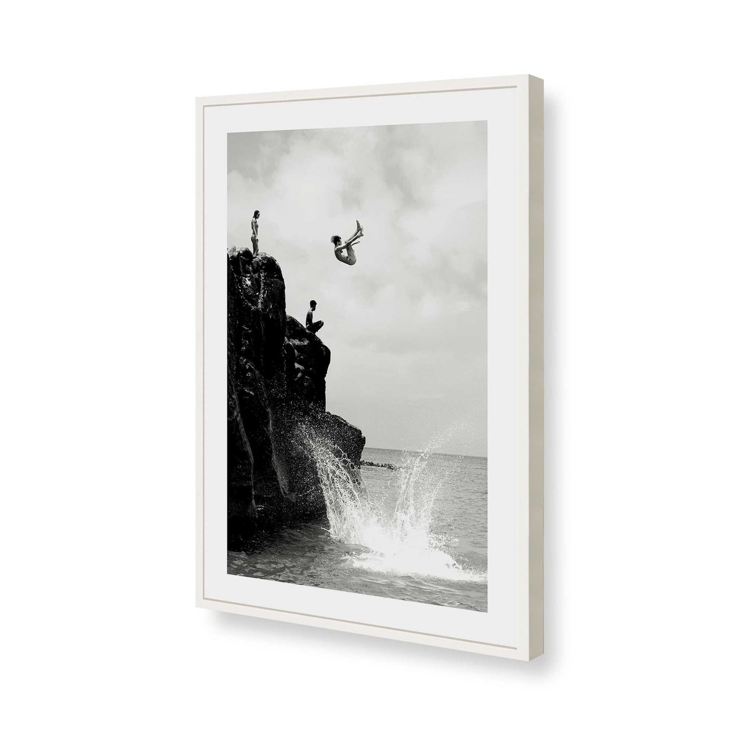 [Color:Opaque White], Picture of art in a Opaque White frame of the corner