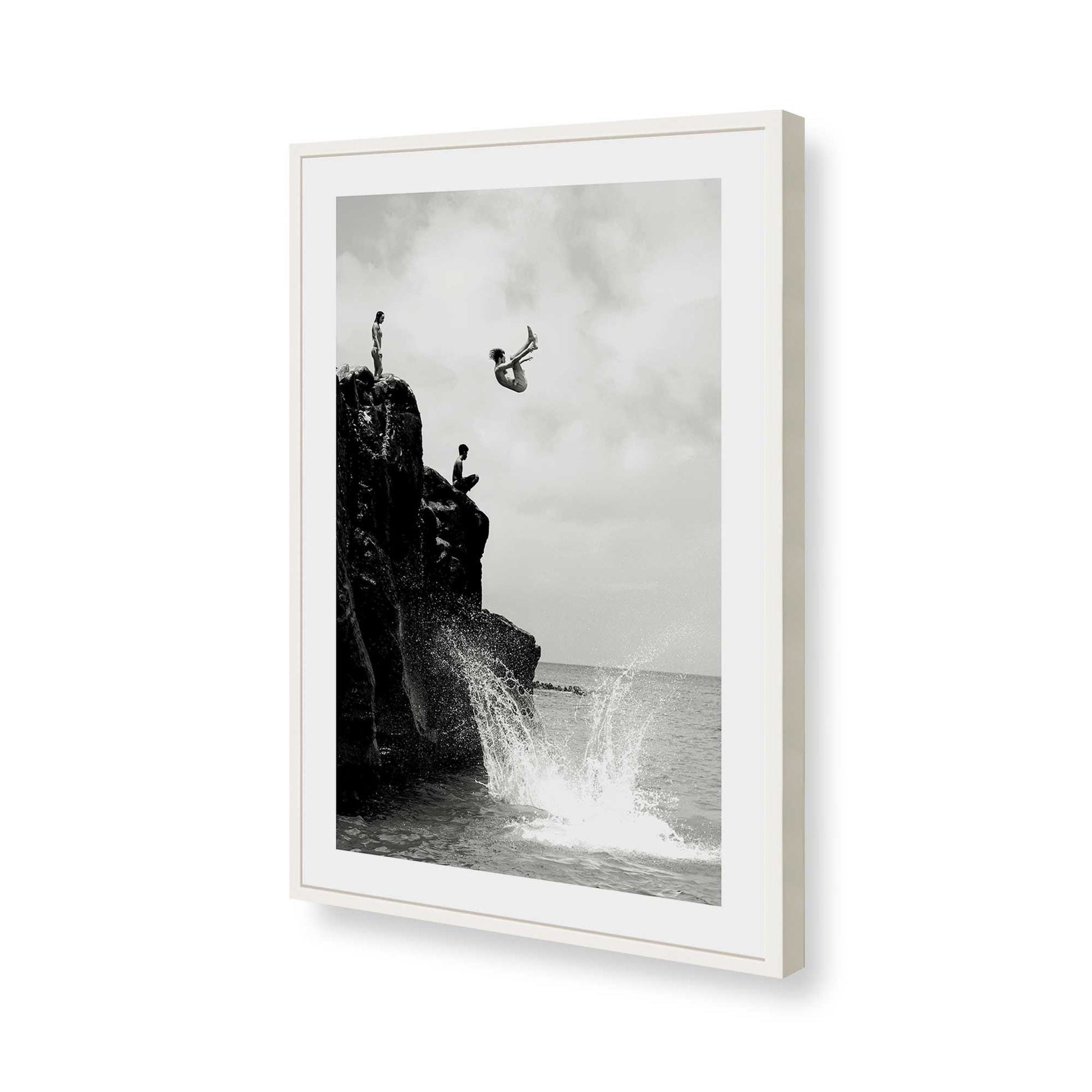 [Color:Opaque White], Picture of art in a Opaque White frame of the corner